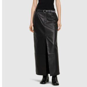 Reformation Veda Tazz Leath Maxi Skirt NWT